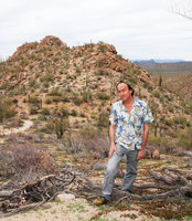Patrick Blanc in Saguaro NP, Arizona, Feb. 2010