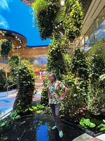 Patrick Blanc in the Dreamscape Garden, Changi T2 airport, Singapore, Nov. 2023