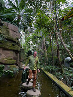 Patrick Blanc in the greenhouse of the Botanical Garden, Berlin, June 2023