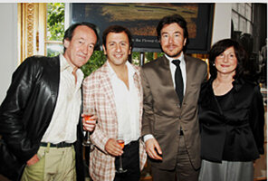 Patrick Blanc, Pascal heni, Jerome Neutres and Marjorie Rosen at The Mount, Lenox, Massachusetts, Photo Patrick Mc Mullan, June 2009