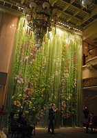 Patrick Blanc presenting his concept at the inauguration Butterfly Dance, National Theatre, Taipeh, Taiwan, Dec. 2009