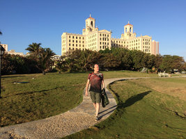 Patrick Blanc walking in lawns of Hotel Nacional, Habana, Cuba, Feb. 2017.jpeg
