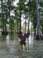 Patrick Blanc walking in the mangrove, Andaman, March 2008