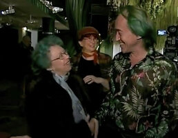 Patrick Blanc with Annette Hladik and Noemie Vialard for the Folies Musicales by Pascal Heni at Fondation EDF Electra, Paris, 14th Feb. 2007