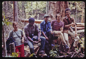 Patrick Blanc with Botanist friends, Sumatra, May 1983