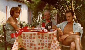 Patrick Blanc with his Mother and Father, August 1979