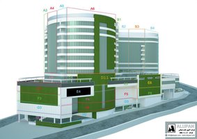 Atlas Mall, Tehran, East and South vertical gardens on facade
