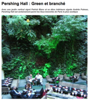 Restaurant under the Vertical Garden, Pershing Hall, Paris