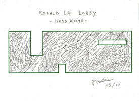 Ronald Lu Office Vertical Garden in the Lobby, Hong Kong