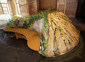 Seeping Rock by Patrick Blanc, In Situ In Visu Exhibition, Moulins albigeois, Albi, France, 1997