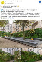 Square Vinet, Bordeaux designed by Michel Desvigne, Vertical Garden by Patrick Blanc, Bordeaux, France