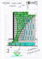 Students Residence by XTU, another Green Façade proposition by Patrick Blanc, Paris 13