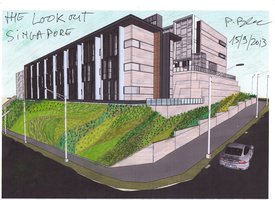The Lookout Peripheric Vertical Garden, perspective view
