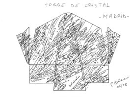 Torre de Cristal, Madrid, the top Vertical Garden by Patrick Blanc