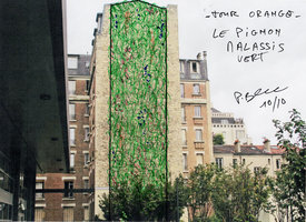 Tour Orange, Le Pignon Malassis Vert, Project by Patrick Blanc, Oct. 2010