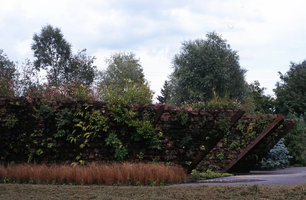 Vertical Gardens built with stones at Méry-sur-Oise