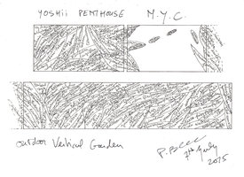 Yoshii Penthouse New York, Final Esquisse, Outdoor Vertical Garden