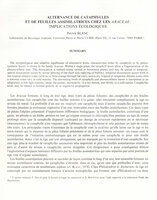 Blanc P. - 1982, Alternance de cataphylles et de feuilles assimilatrices chez les Araceae, implications écologiques, Mem. Mus. nat. Hist. nat., 132, 263-272