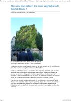 La Croix 11 sept 2013, Vertical Garden by Patrick Blanc