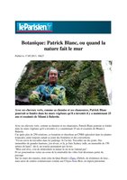 Le Parisien.fr  17 sept 2013, Vertical Garden by Patrick Blanc