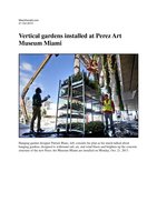 Miamiherald.com 21 Oct 2013, Vertical Garden by Patrick Blanc