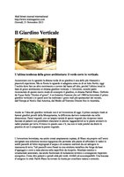 Wall Street Journal International Nov 2013, Vertical Garden by Patrick Blanc