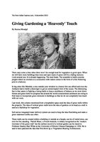 The New Indian Express 8 dec 2013, Vertical Garden by Patrick Blanc