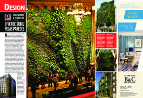 Caras Brazil, Feb 2014, Vertical Garden by Patrick Blanc
