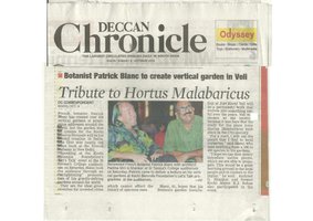 Deccan Chronicle 5 Oct 2014, Vertical Garden by Patrick Blanc