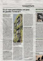 Le Journal du Dimanche 21 mai 2017, Quai Branly Museum ,Vertical Garden by Patrick Blanc