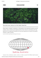 Audi Magazine August 2018, Vertical Garden by Patrick Blanc