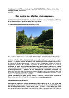 Le Monde, Des jardins, des plantes et des paysages Mai 2023