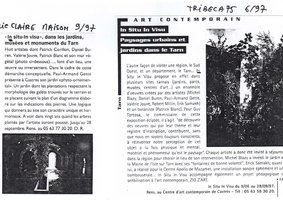 Tribeca et Marie Claire Maison, Juin et Sept. 1997, Vertical Garden by Patrick Blanc