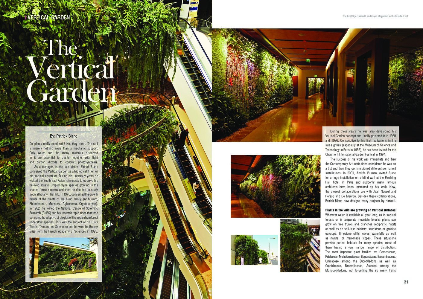 EmQuartier, Bangkok  Vertical Garden Patrick Blanc